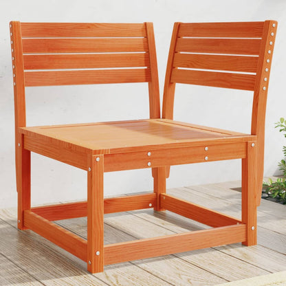 Garden Sofa | Wax Brown | Solid Pine Wood | Single | Modular