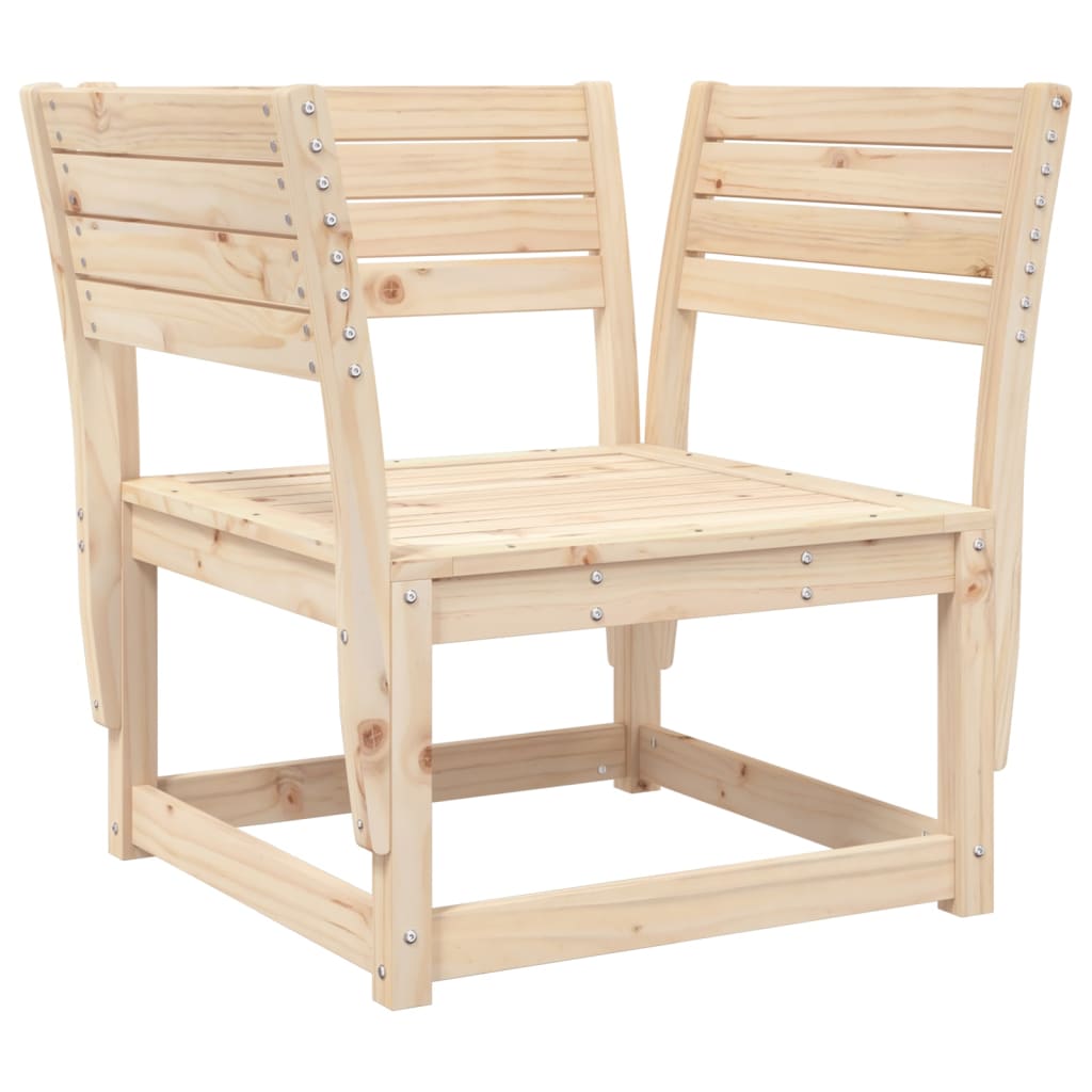 Garden Chair | Natural Pine | Solid Pine Wood | Medium | Modular