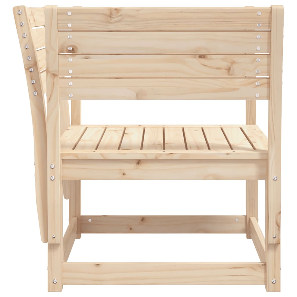 Garden Chair | Natural Pine | Solid Pine Wood | Medium | Modular