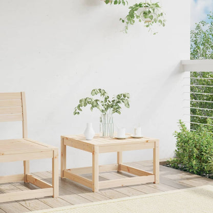 Garden Footstool | Natural Wood | Solid Pine Wood | Medium | Modular