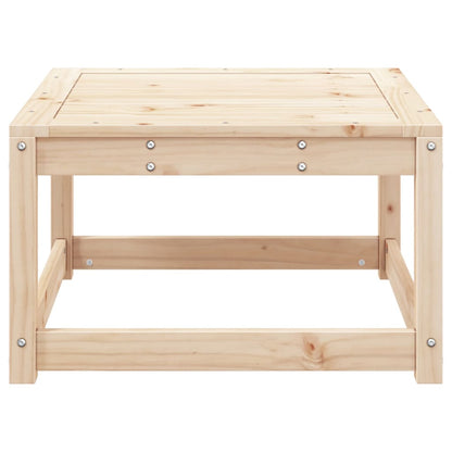 Garden Footstool | Natural Wood | Solid Pine Wood | Medium | Modular