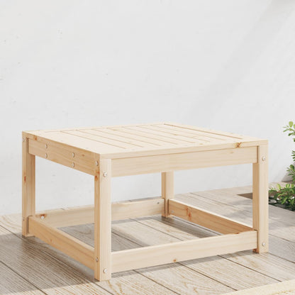 Garden Footstool | Natural Wood | Solid Pine Wood | Medium | Modular