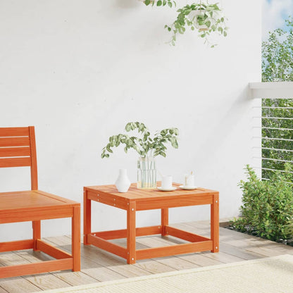 Garden Footstool | Wax Brown | Solid Pine Wood | Medium | Modular