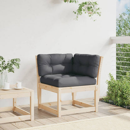 Garden Sofa | Anthracite | Solid pine wood | Single | Modular