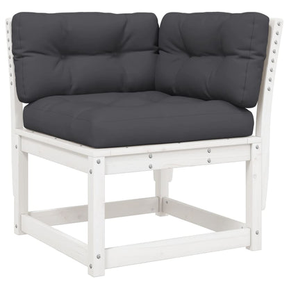 Garden Sofa | White | Solid pine wood, Polyester | Standard | Modular
