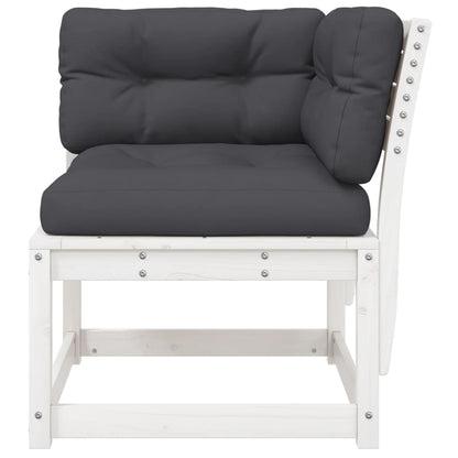 Garden Sofa | White | Solid pine wood, Polyester | Standard | Modular