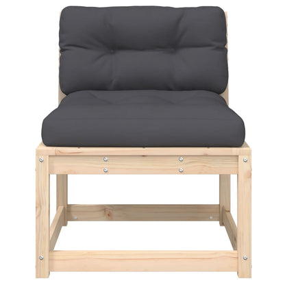 Garden Sofa | Anthracite, Pine | Solid pine wood, Polyester | Medium