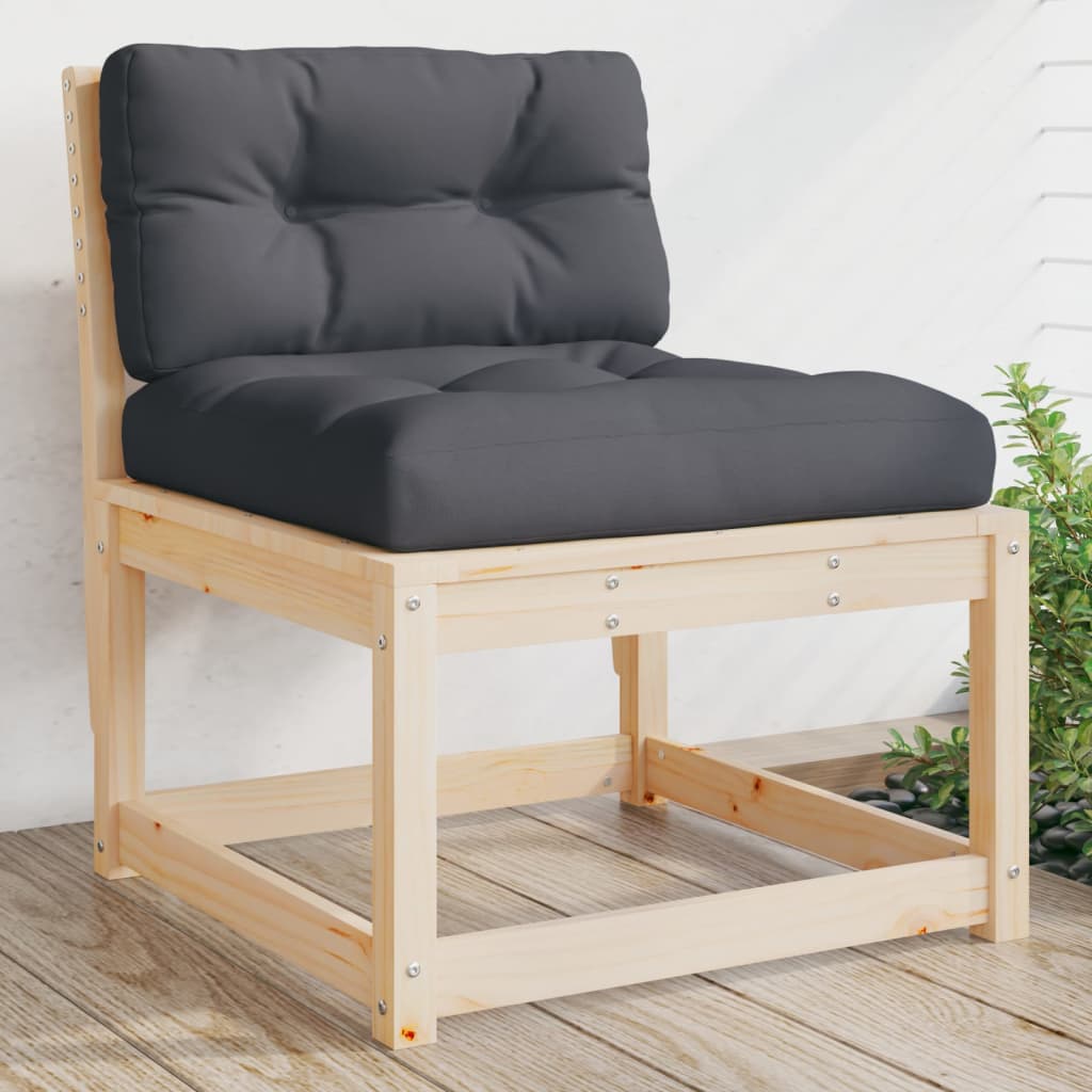Garden Sofa | Anthracite, Pine | Solid pine wood, Polyester | Medium