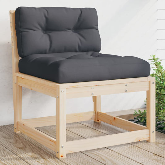 Garden Sofa | Anthracite, Pine | Solid pine wood, Polyester | Medium