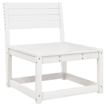 Garden Sofa | White and Anthracite | Solid Pine Wood, Polyester | Medium