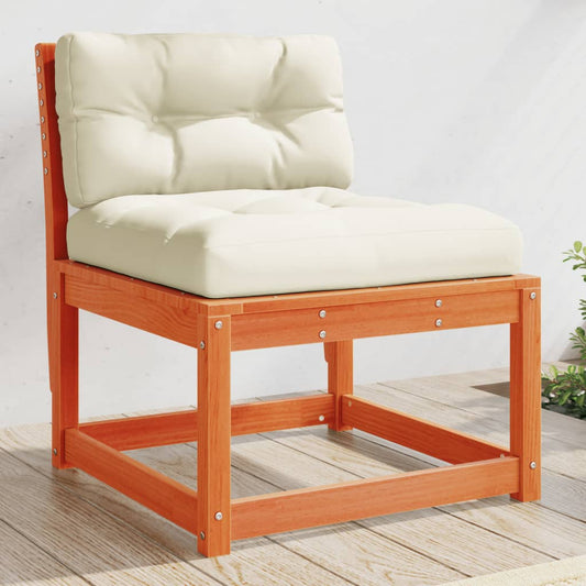 Garden Sofa | Wax brown | Solid pine wood, Polyester | Modular