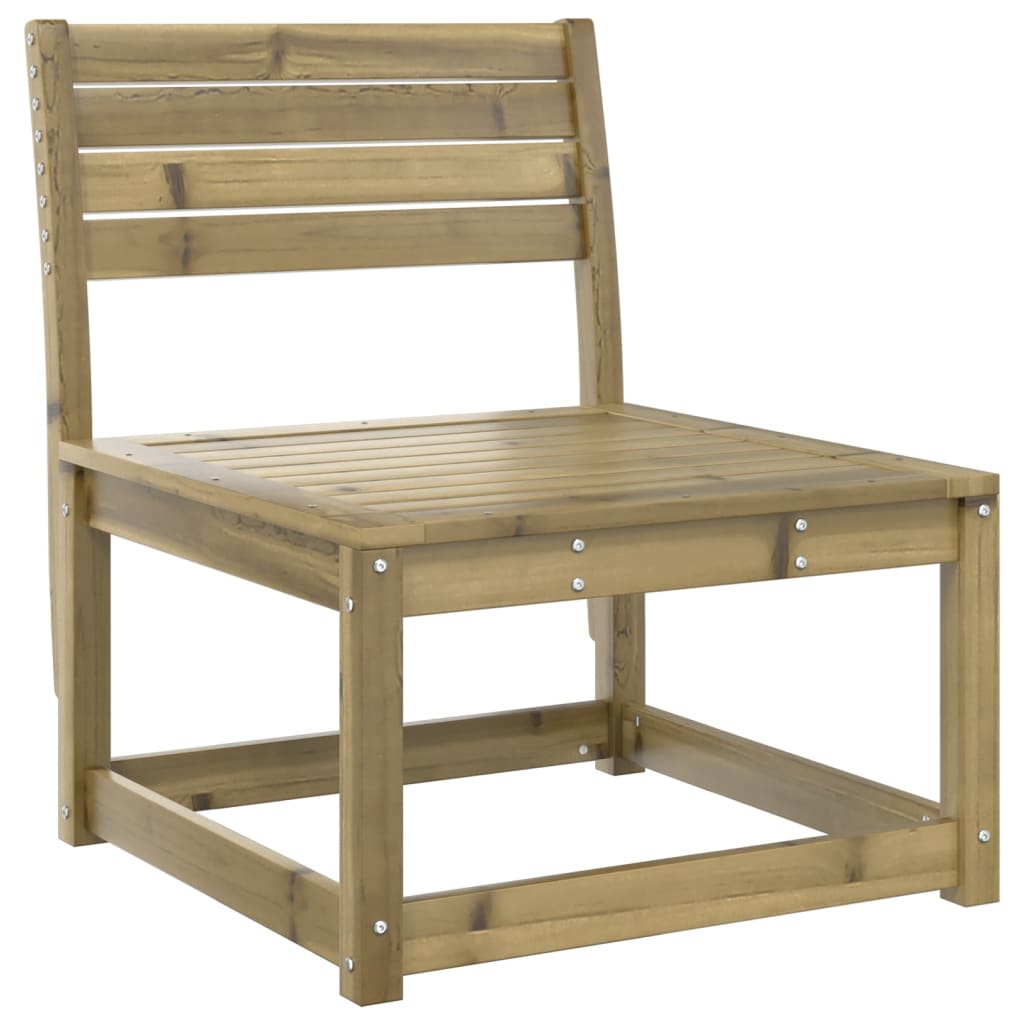 Garden Sofa | Grey | Solid pine wood, Polyester cushions | Single
