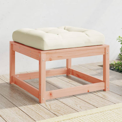 Garden Footstool | Cream white | Solid douglas wood | Medium | Modular