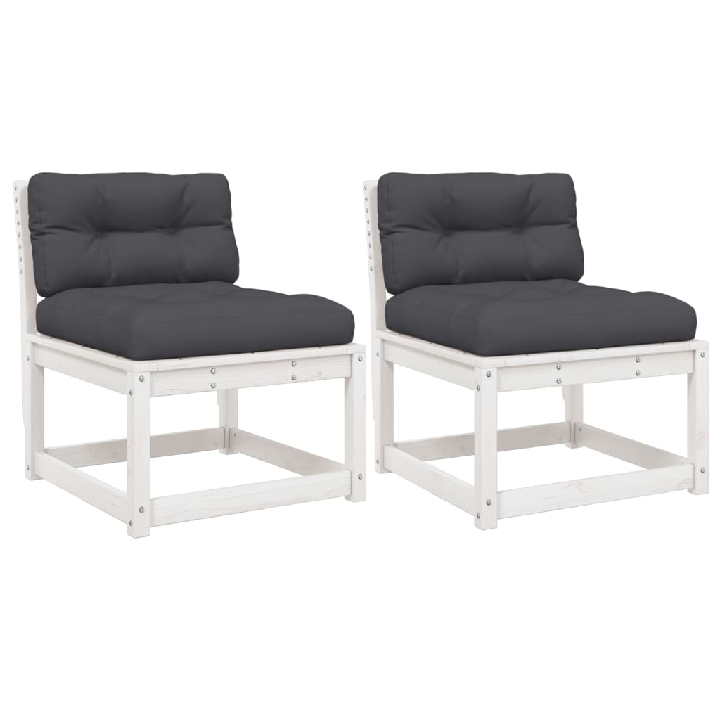 Garden Sofa | Set of 2 | White and Anthracite