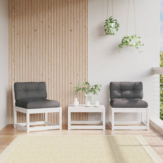 Garden Sofa | Set of 2 | White and Anthracite