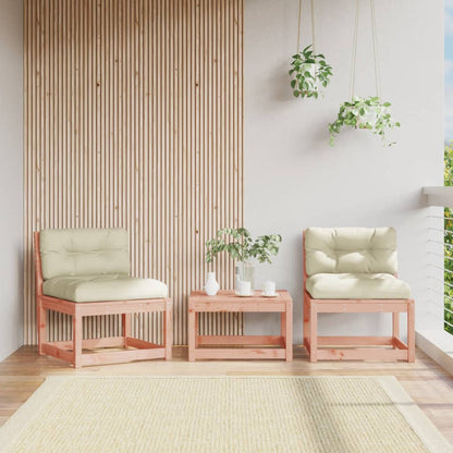 Garden Sofa | Set of 2 | Cream white | Solid Douglas wood, Polyester