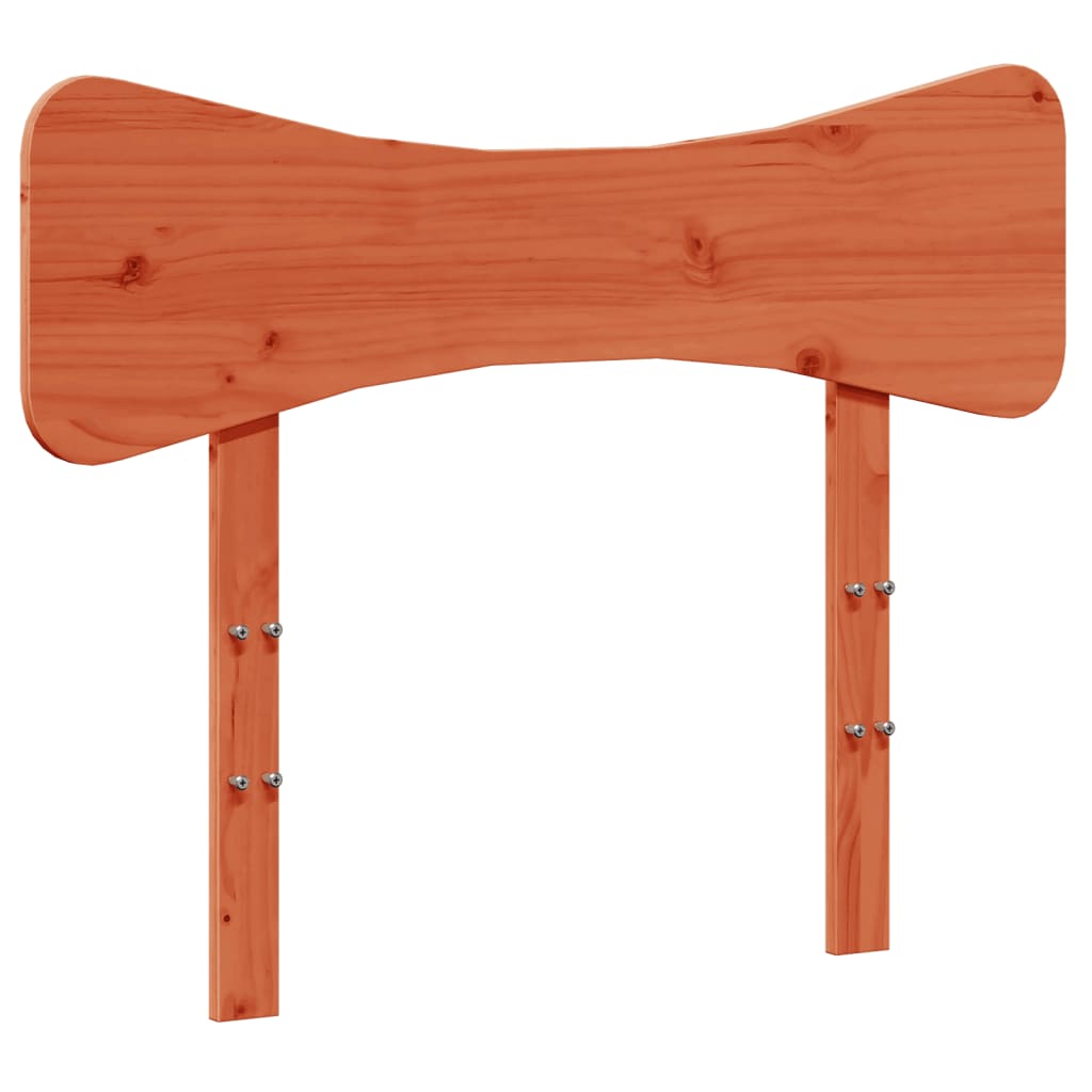 Headboard Wax Brown 90 cm Solid Wood Pine