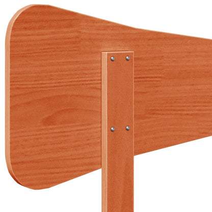 Headboard Wax Brown 90 cm Solid Wood Pine
