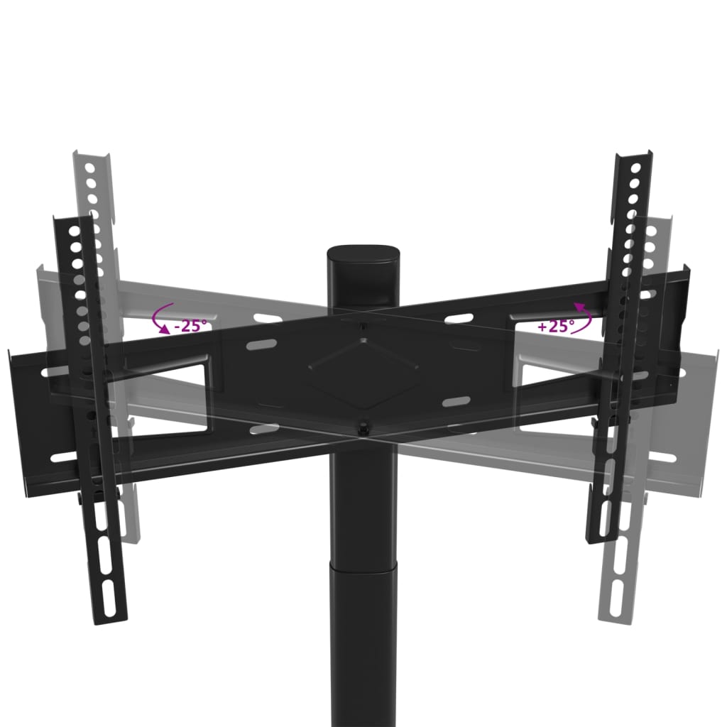 Corner TV Stand 1-Tier for 32-65 Inch Black
