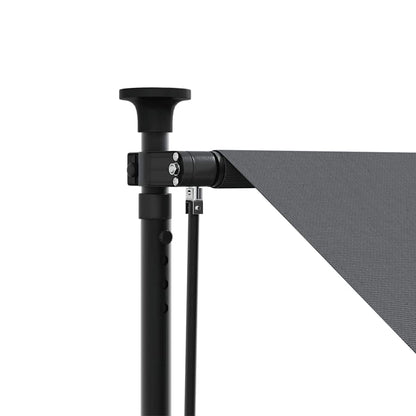 Retractable Awning Anthracite 100x150 cm Fabric and Steel