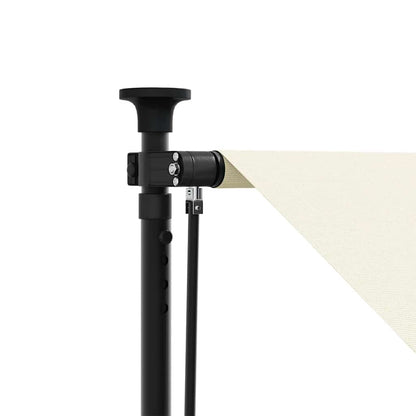 Retractable Awning Cream 300x150 cm Fabric and Steel
