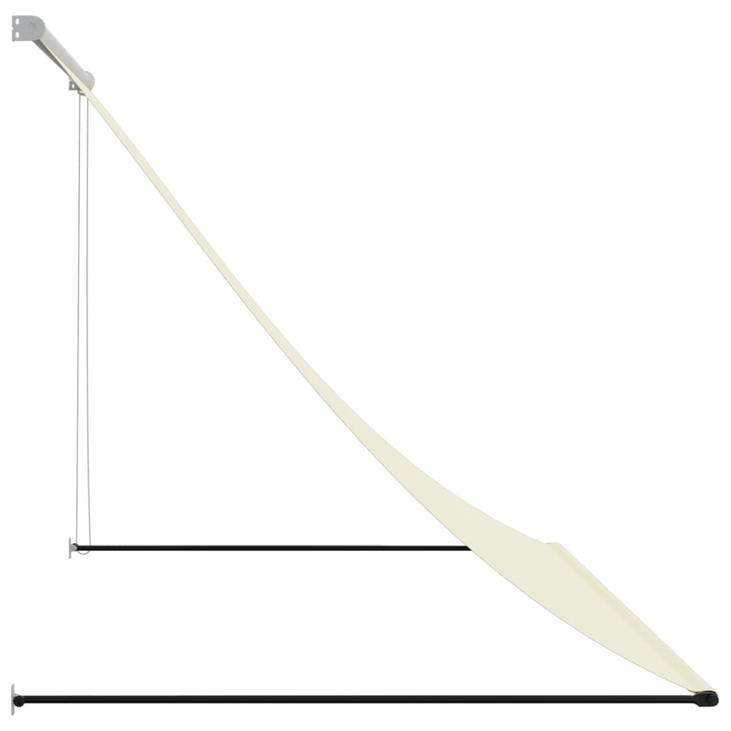 Retractable Awning Cream 200x150 cm Fabric and Steel