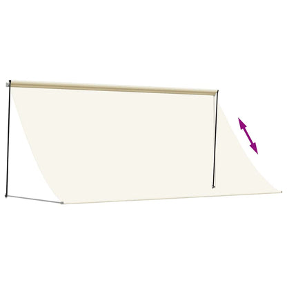 Retractable Awning Cream 300x150 cm Fabric and Steel