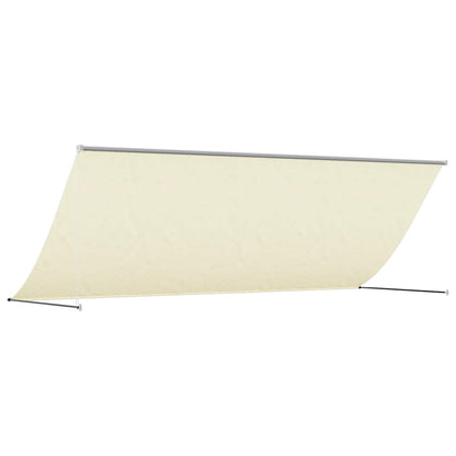 Retractable Awning Cream 350x150 cm Fabric and Steel