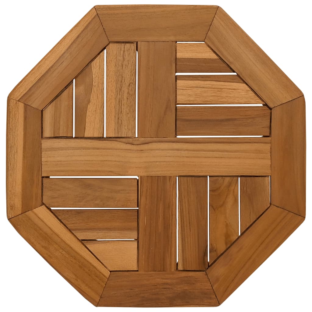Table Top 40x40x2.5 cm Octagonal Solid Wood Teak