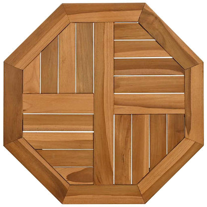 Table Top 50x50x2.5 cm Octagonal Solid Wood Teak