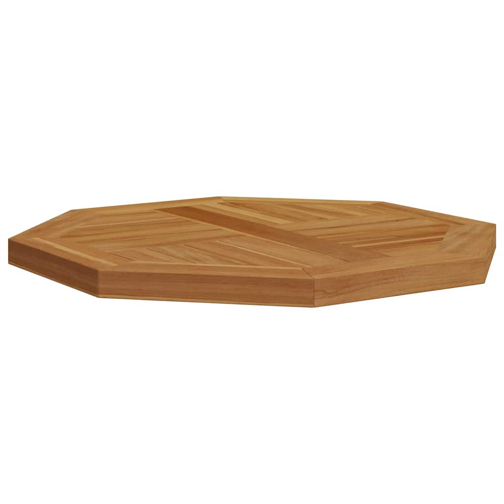 Table Top 50x50x2.5 cm Octagonal Solid Wood Teak