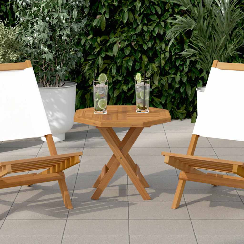 Table Top 50x50x2.5 cm Octagonal Solid Wood Teak