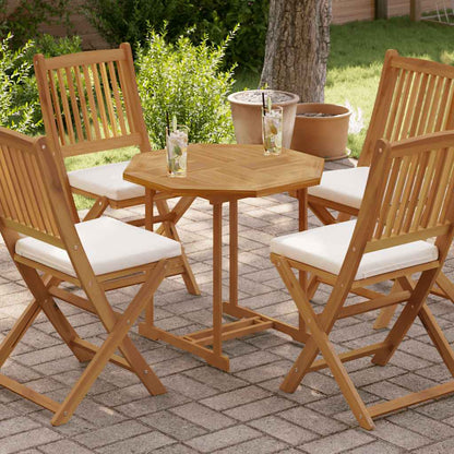 Table Top 70x70x2.5 cm Octagonal Solid Wood Teak