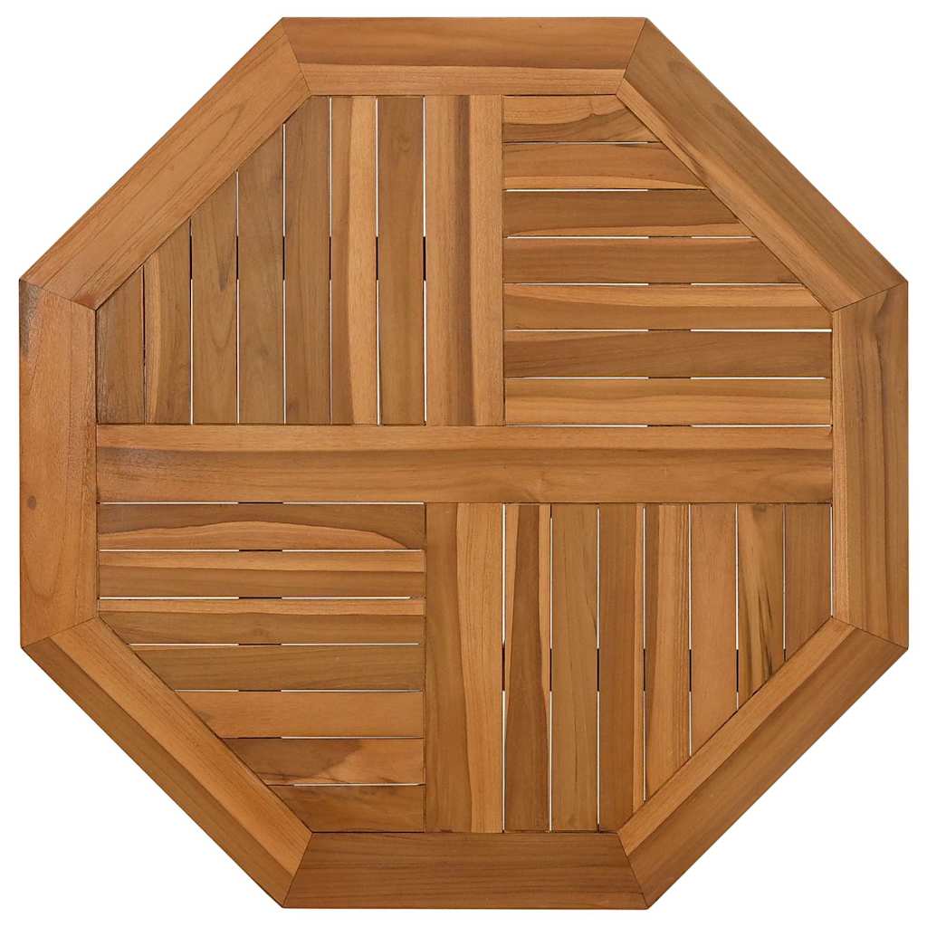Table Top 80x80x2.5 cm Octagonal Solid Wood Teak
