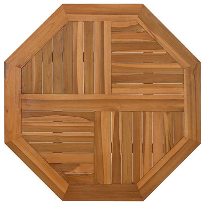 Table Top 80x80x2.5 cm Octagonal Solid Wood Teak