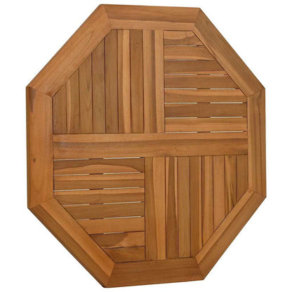 Table Top 80x80x2.5 cm Octagonal Solid Wood Teak