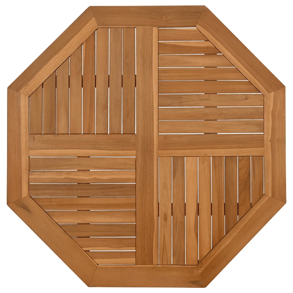 Table Top 90x90x2.5 cm Octagonal Solid Wood Teak