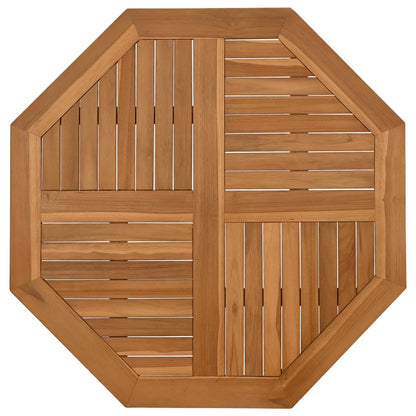 Table Top 90x90x2.5 cm Octagonal Solid Wood Teak