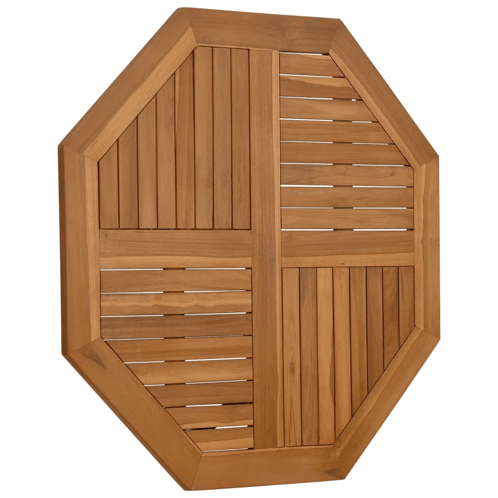 Table Top 90x90x2.5 cm Octagonal Solid Wood Teak