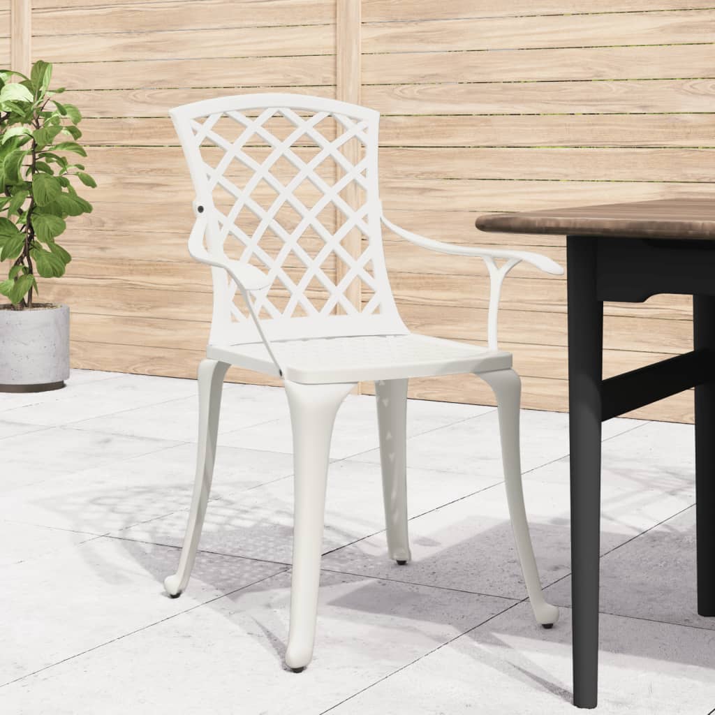 Garden Chair | White | Cast aluminium | Medium | Ergonomic | Garden Chair