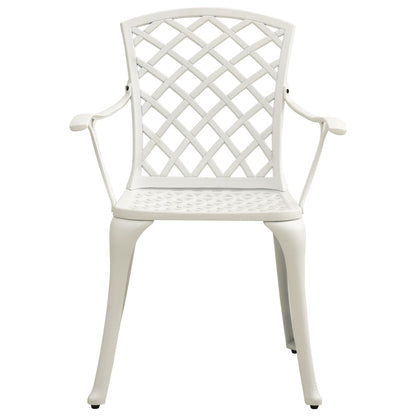 Garden Chair | White | Cast aluminium | Medium | Ergonomic | Garden Chair
