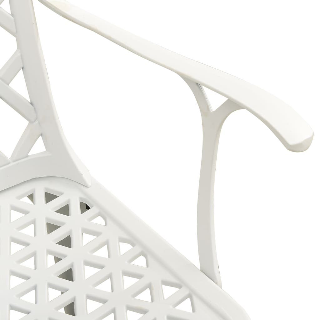 Garden Chair | White | Cast aluminium | Medium | Ergonomic | Garden Chair