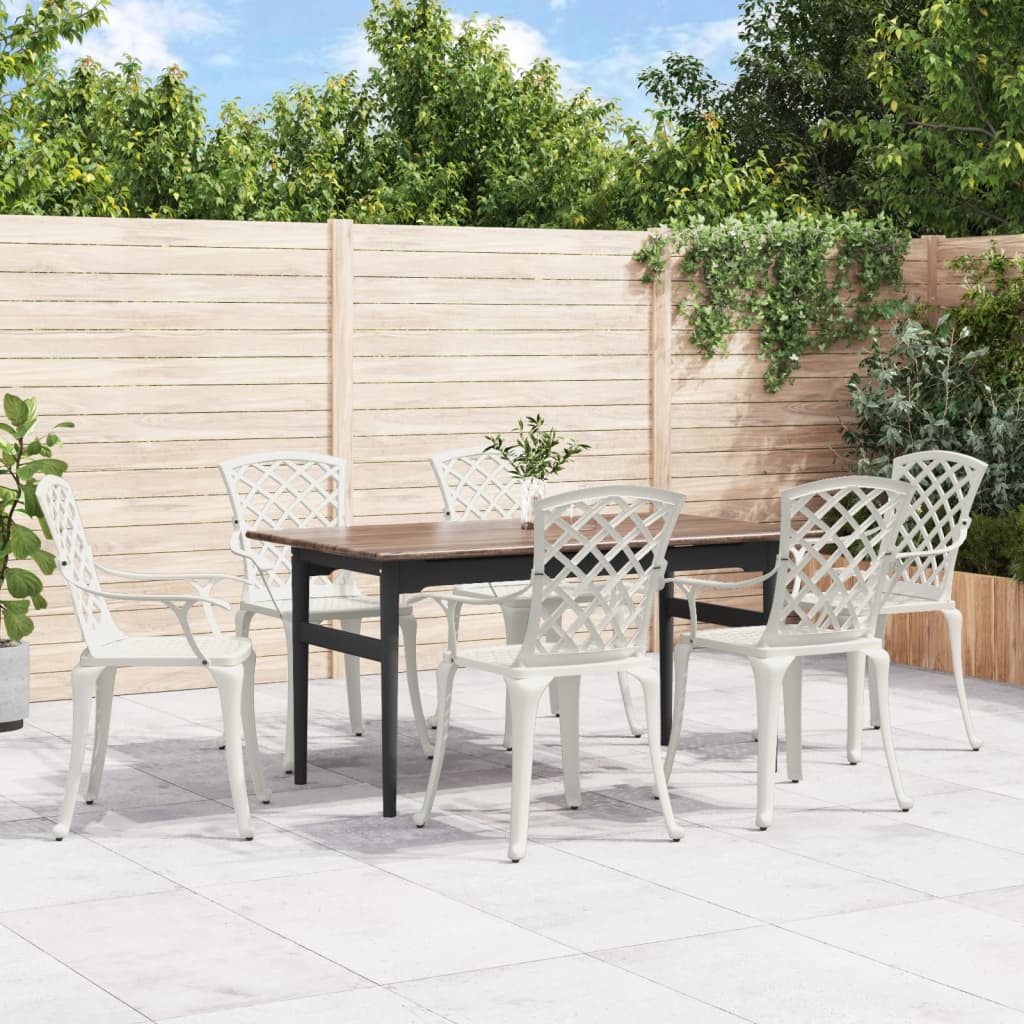 Garden Chair | White | Cast aluminium | Medium | Ergonomic | Garden Chair