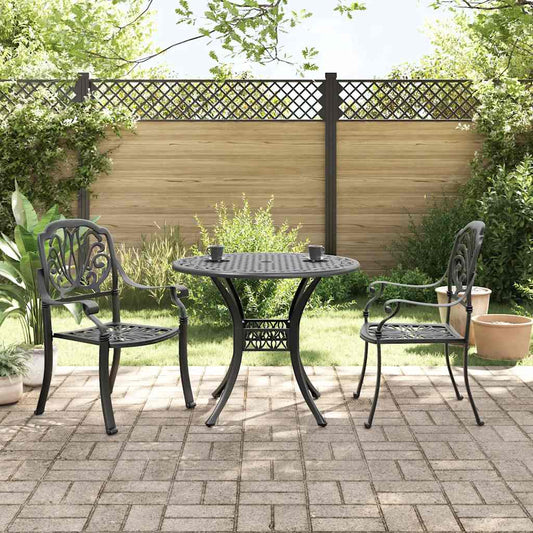 Bistro Set | Black | Cast aluminium | Medium | Bistro Set | Round