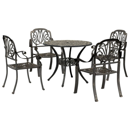 Garden Dining Set | Bronze | Cast aluminium | 5-piece set |  Durable
