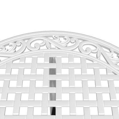 Bistro Set | White | Cast aluminium | Medium | Durable | Bistro Set