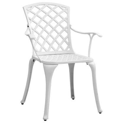 Bistro Set | White | Cast aluminium | Medium | Durable | Bistro Set