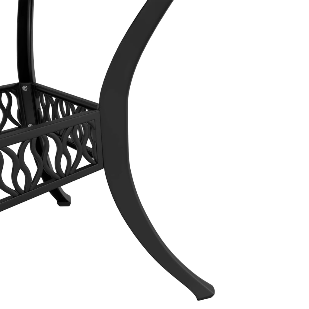 Garden Dining Set | Black | Cast aluminium | Medium | Durable