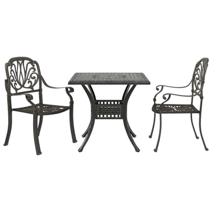 Bistro Set | Bronze | Cast Aluminium | Medium | Durable | Bistro Set