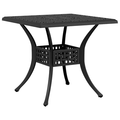 3 Piece Bistro Set Black Cast Aluminium
